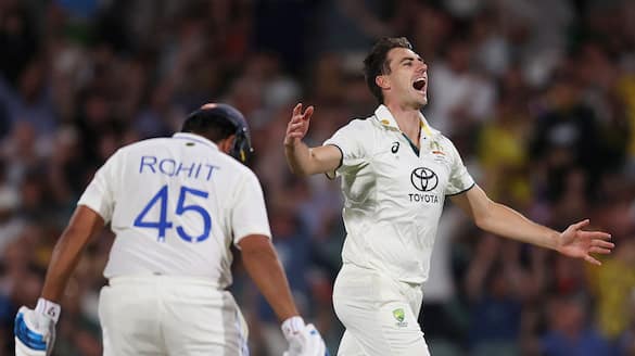 pat cummins took two wickets and australia in controll agaisnt india