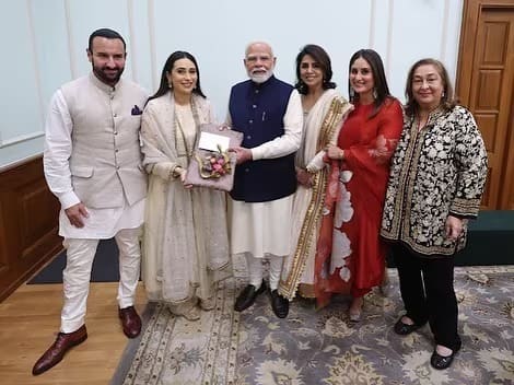 Ranbir Kapoor and Saif Ali khan Family Meets PM Modi in Delhi gan