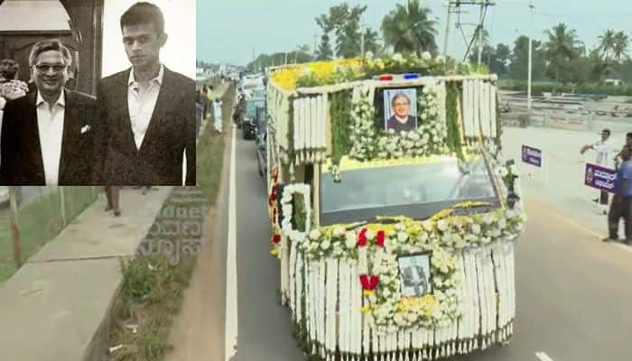 DK Shivakumar son in law Amartya hegde last rites to S M Krishna body in Maddur sat