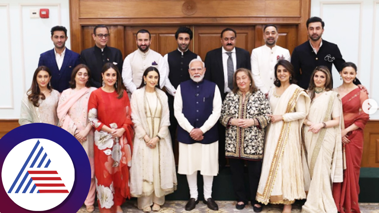 PM Narendra Modi signs autograph for Taimur and Jeh as Saif and Kareena Kapoor family met him suc 