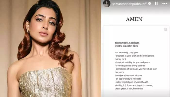 actress samantha Ruth Prabhu shares her 2025 horoscope 