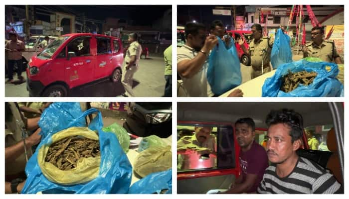 Special team and police inspected autorickshaws in Kaladi town 3 people arrested with nine and a half kilo of ganja