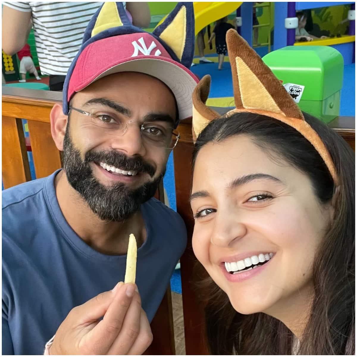 Anushka Sharma wears bunny ears; spends 'best day ever' with Virat Kohli at Brisbane theme park [PHOTOS] ATG