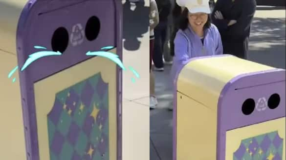 Talkative moving dustbin in hong kong video goes viral in social media