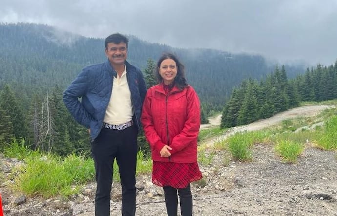 CV Anand ‌- Lalitha Anand