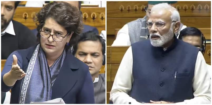 Absolutely Bored Me Priyanka Gandhi React To PM Modi Parliament Speech