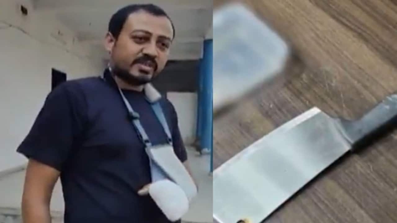 Gujarat man chopping his fingers 