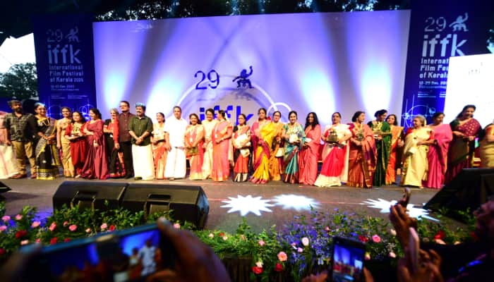 senior actresses in malayalam cinema felicitated at iffk 2024 venue