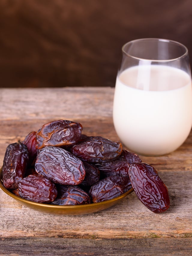 benefits of having 2 dates with warm milk daily