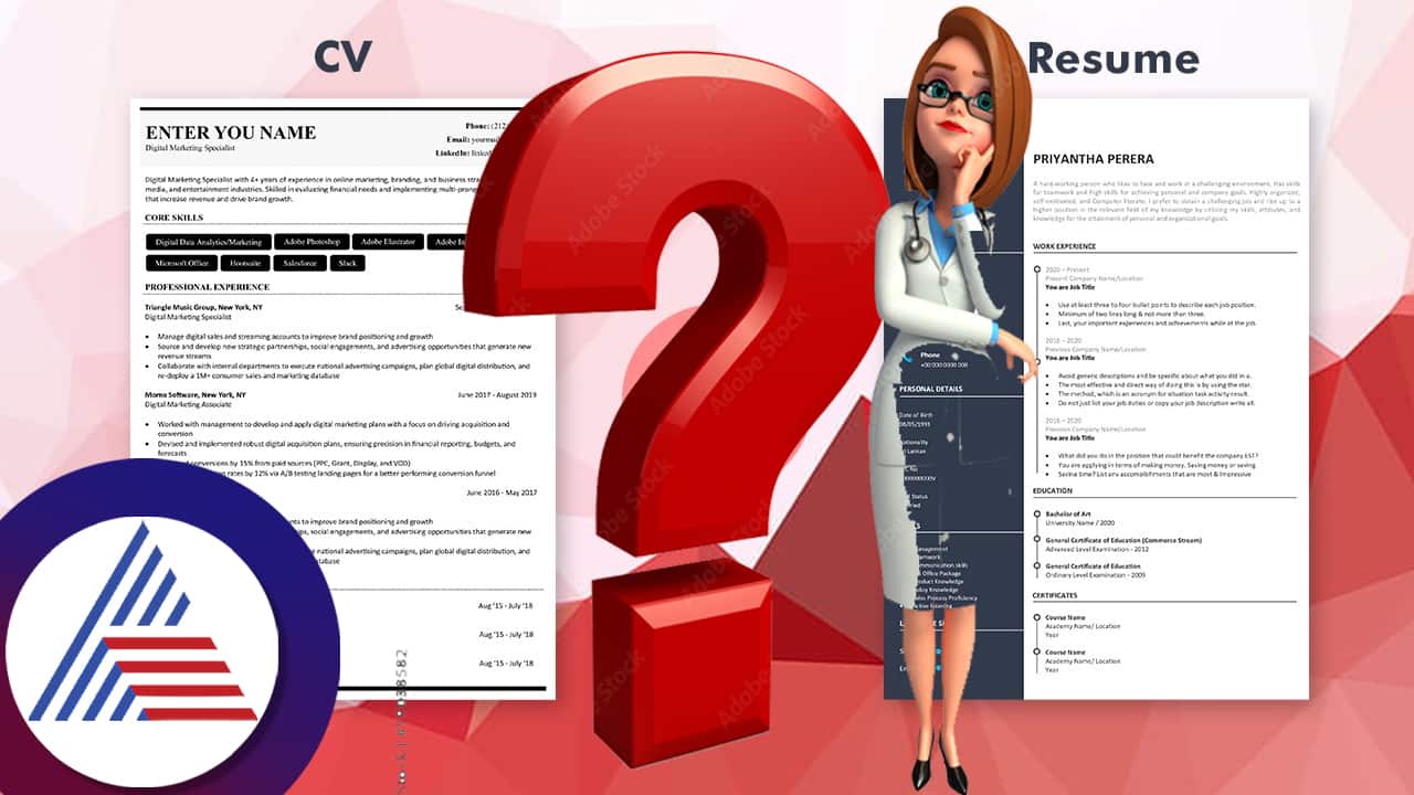 What is the Difference Between a CV and a Resume and when to apply this full details here 