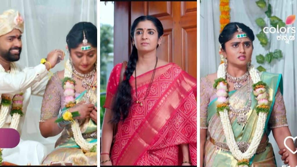 Bhagya stops Shrestha marriage with Tandav in Colors Kannada BhagyaLakshmi serial 