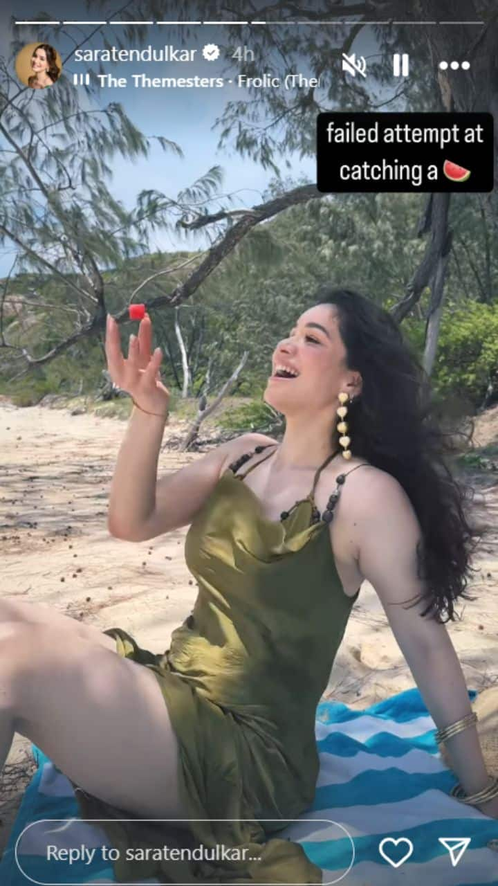 Sara Tendulkar enjoys Australian beach shares photos and videos