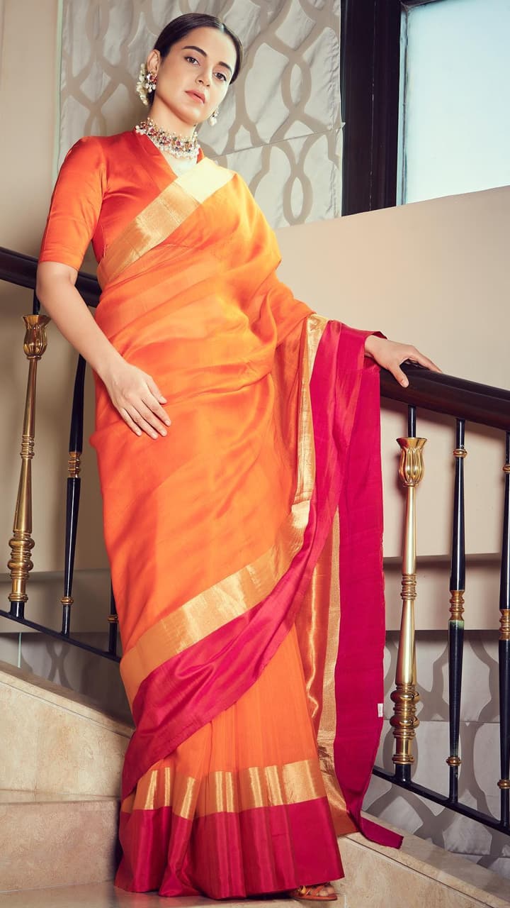 Photos: Kangana Ranaut's inspired affordable saree looks to try NTI