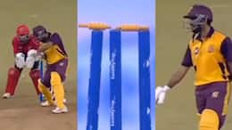 Bizarre moment in BCL 2024: UP Brij Stars batter survives as bail stays despite stumps being rattled (WATCH) snt