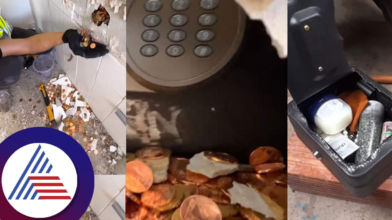 gold coins ornaments and diamonds found after breaking bathroom wall video going viral suc