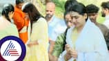 Pavithra gowda mother offer special pooja to god in name of darshan vcs