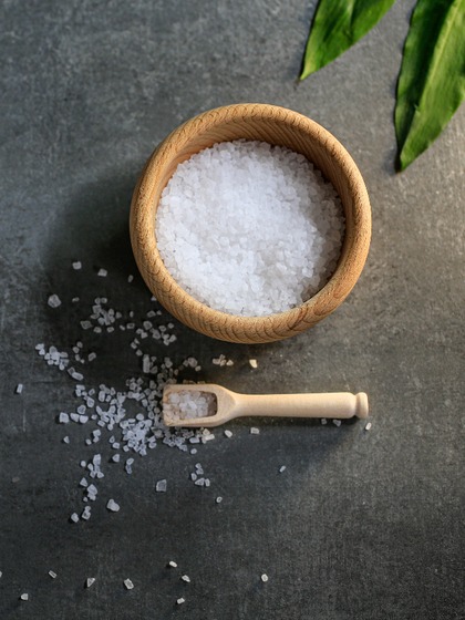 In which direction should salt be kept?