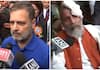 rahul gandhi pushes BJP MP pratap sarangi Inside Parliament san