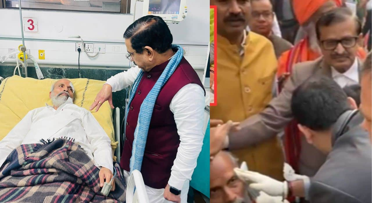 BJP MPs Pratap Sarangi Mukesh Rajput injured admitted in ICU accuse Rahul Gandhi of pushing them san