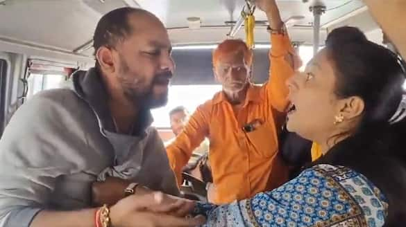 High voltage drama as Pune woman slaps drunk man 25 times for allegedly harassing her inside bus (WATCH) shk