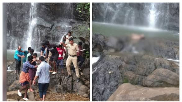 Dead body of young man in Kannur Kappimala waterfall