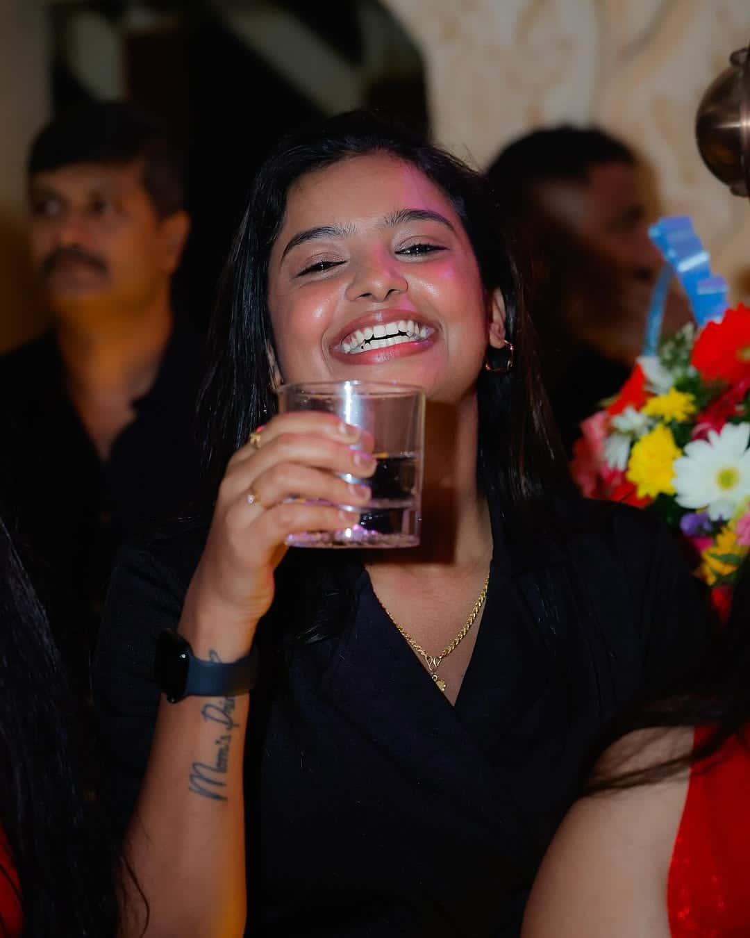 bigg boss sonu srinivas gowda enjoys party with her friends gvd