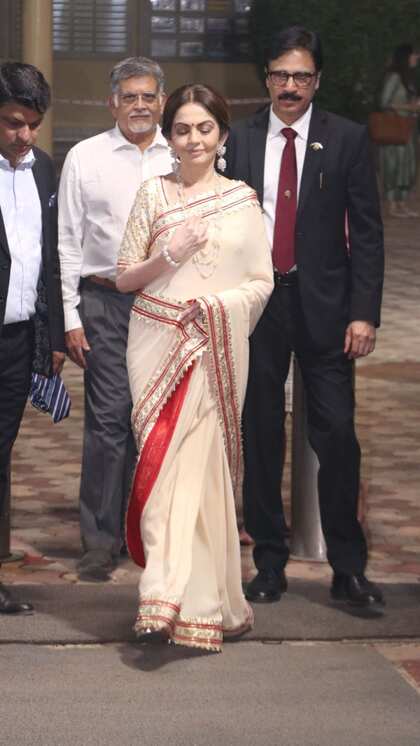 Nita Ambani in Handloom Saree