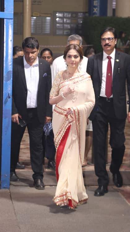 Nita Ambani in Pastel Saree