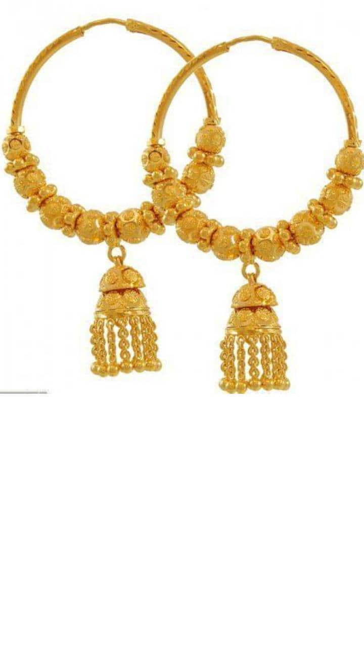 दुल्हन का गृह प्रवेश होगा खास! जब सास देगी 7 Gold हूप झुमका Earrings