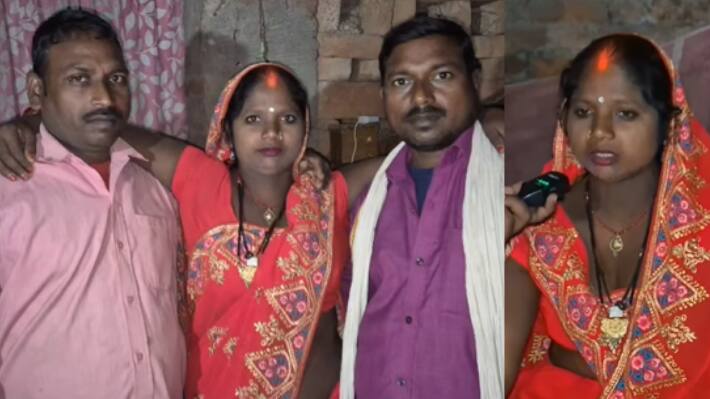 up deoria woman two husbands social media video viral managing marriage