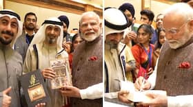 Ramayana Mahabharata in Arabic: PM Modi meets translator & publisher, signs books during Kuwait visit (WATCH) snt