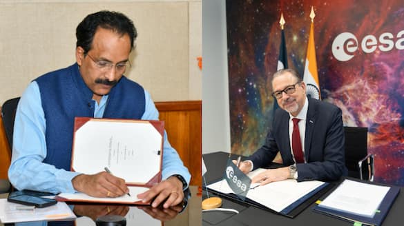 isro european space agency sign deal for cooperation in space sector 