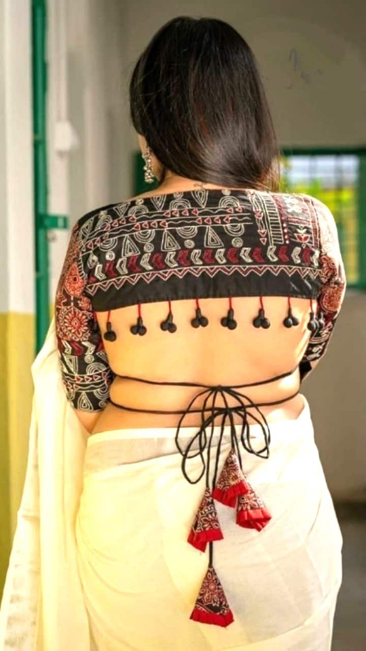 दोऱ्याने बांधल्या जातील हृदयाच्या गाठी, ₹300 शिवून घ्या Blouse Designs