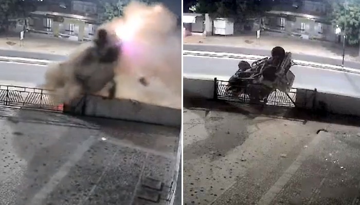Viral video: 5 escape unhurt as speeding SUV flips 8 times in Rajasthan, ask for tea after incident (WATCH) gcw Viral video: 5 escape unhurt as speeding SUV flips 8 times in Rajasthan, ask for tea after incident (WATCH) gcw