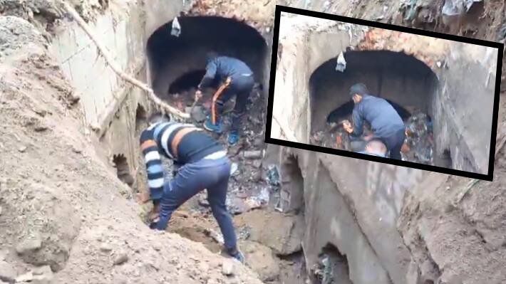UP sambhal chandausi old well excavation ancient tunnel rooms found encroachment removal