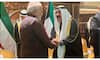 PM narendra Modi meets Kuwait Amir on the arabian gulf cup opening ceremony 