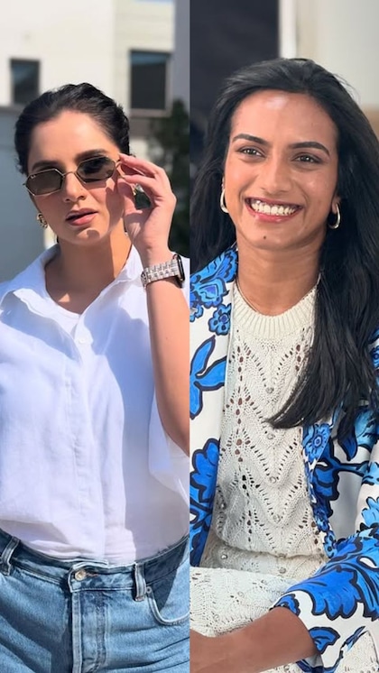 PV Sindhu and Sania in discussion