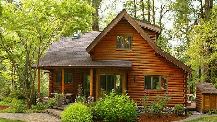 Wooden cottage