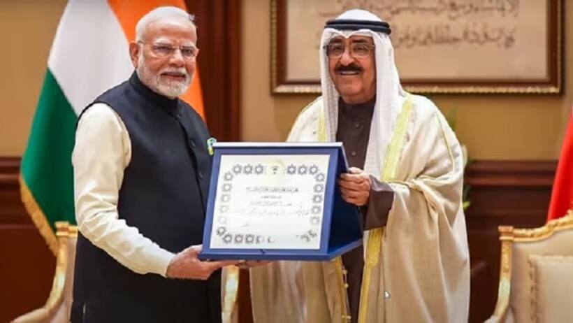 पीएम मोदी को गार्ड ऑफ ऑनर के साथ कुवैत का संदेश, भारत कुवैत हैं साथ