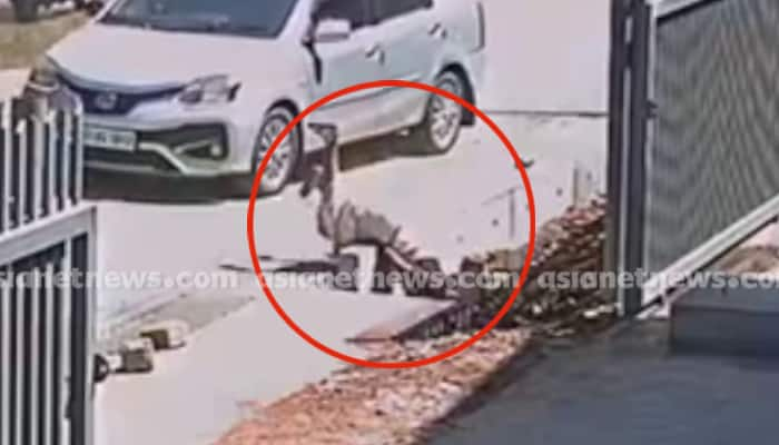 Woman injured seriously on head falling down on drainage while trying to cross road at Neyyattinkara