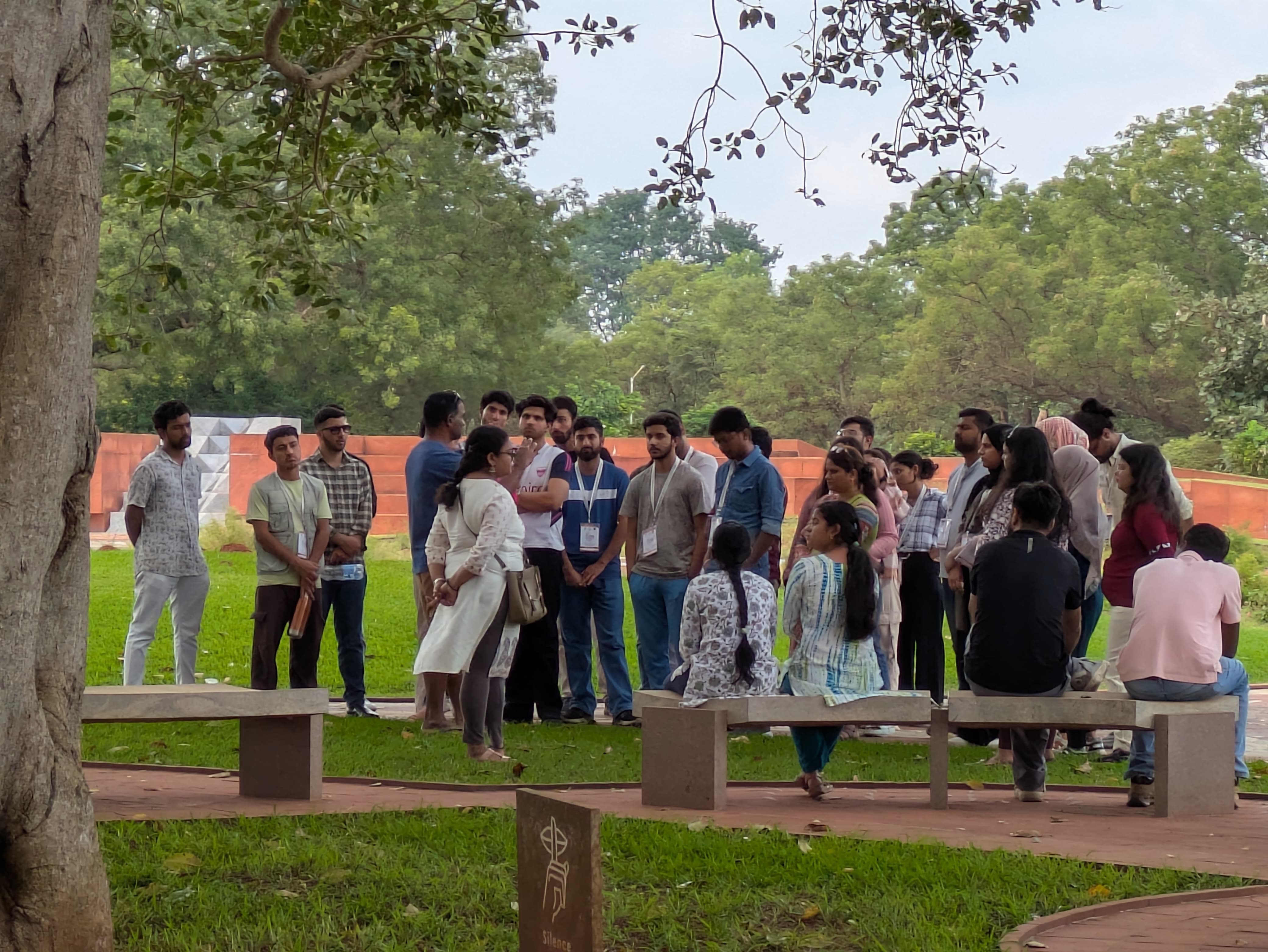 Jammu Kashmir and Ladakh students who came to Tamil Nadu Excited to tour Auroville KAK