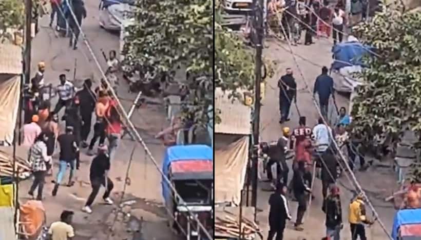 Violent clash erupts in Bhopal: Groups attack each other with sticks, wield swords; several injured (WATCH)