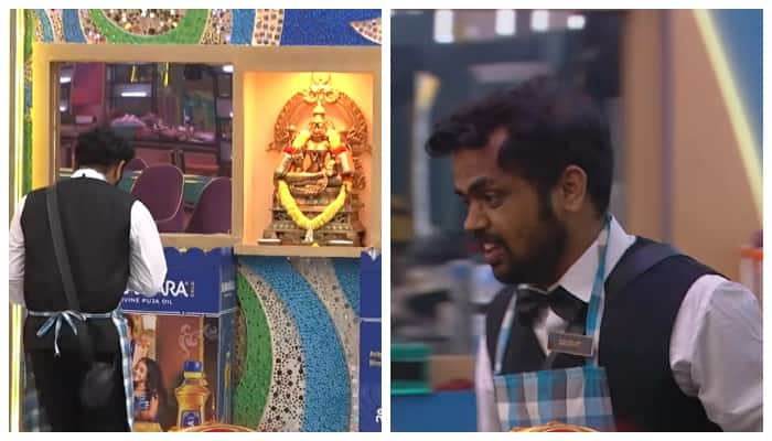 bigg boss kannada 11 Vegetarian dhanraj achar consume   chicken without knowing it in Resort Task gow