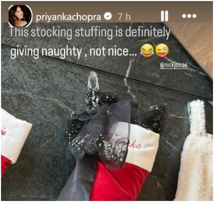 Priyanka Chopra shares playful 'naughty' stockings photo on Christmas [PHOTOS] ATG