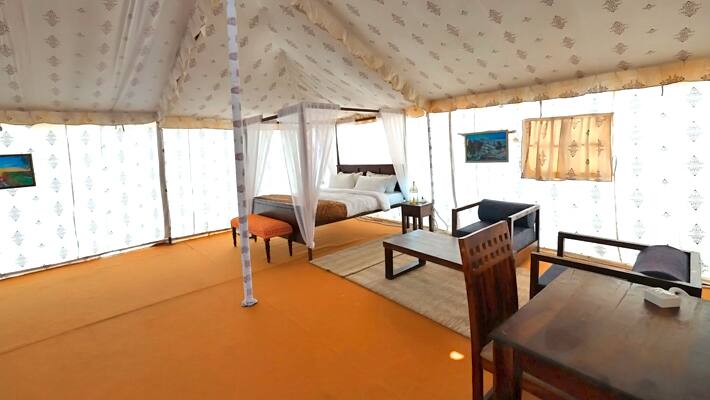 IRCTC luxury tent city Mahakumbh Gram is ready on Arail bank of Sangam for Prayagraj Mahakumbh 2025
