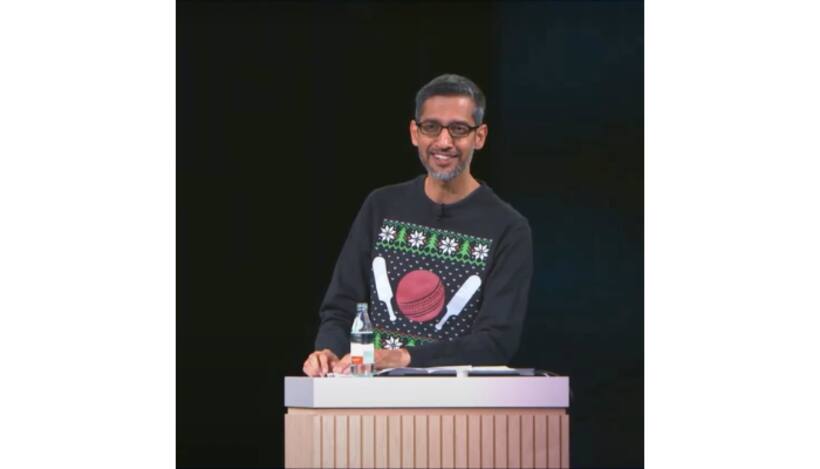 Christmas 2024: Google CEO Pichai steals limelight with cricket-themed pullover in ‘Ugly Sweater’ contest