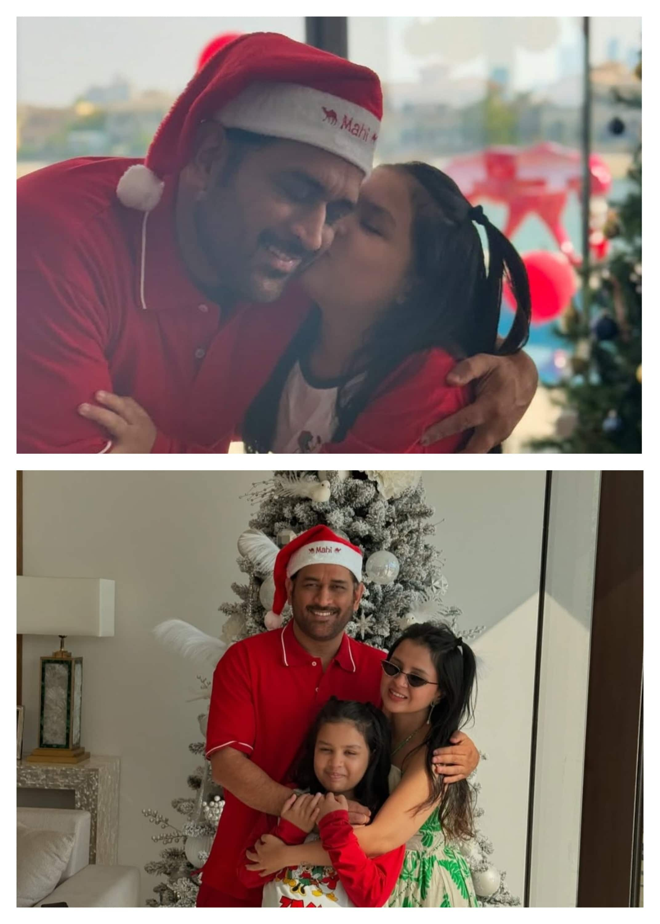 former indian cricket team captain mahendra singh dhoni celebrate christmas vel