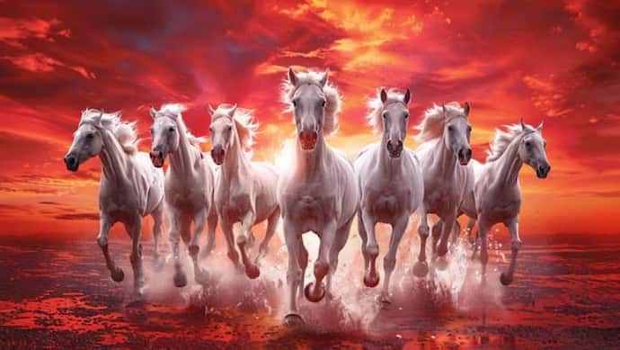 Ideal direction for 7 horses painting