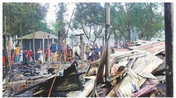 17 christian houses set fire Christmas Eve in Bangladesh 