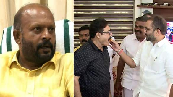 former minister and cpi leader vs sunilkumar against thrissur mayor M.K Varghese on receiving Christmas cake from bjp state president k surendran